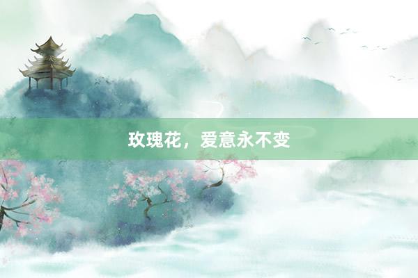 玫瑰花，爱意永不变